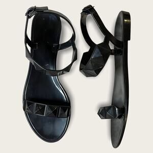 Rebecca Minkoff Jana Pyramid Studded Jelly Sandal size 39 (8)